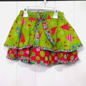 ❤️5/$25 Jelly The Pug Tierd Christmas Skirt